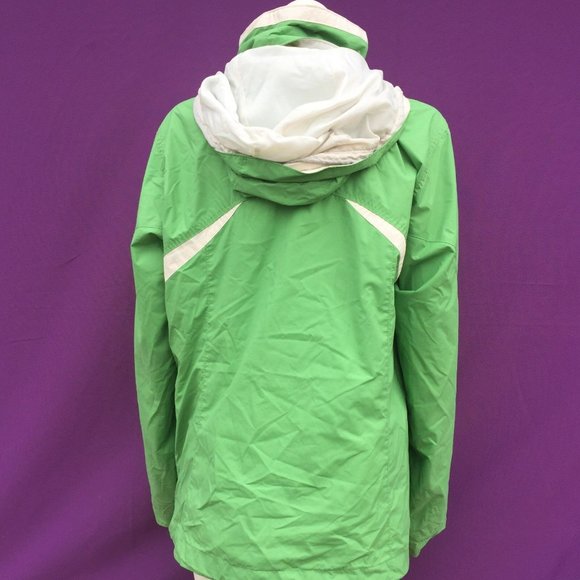 COLUMBIA women's  3-in-1 hooded interchange green omni shield  jacket size--L - Picture 2 of 7